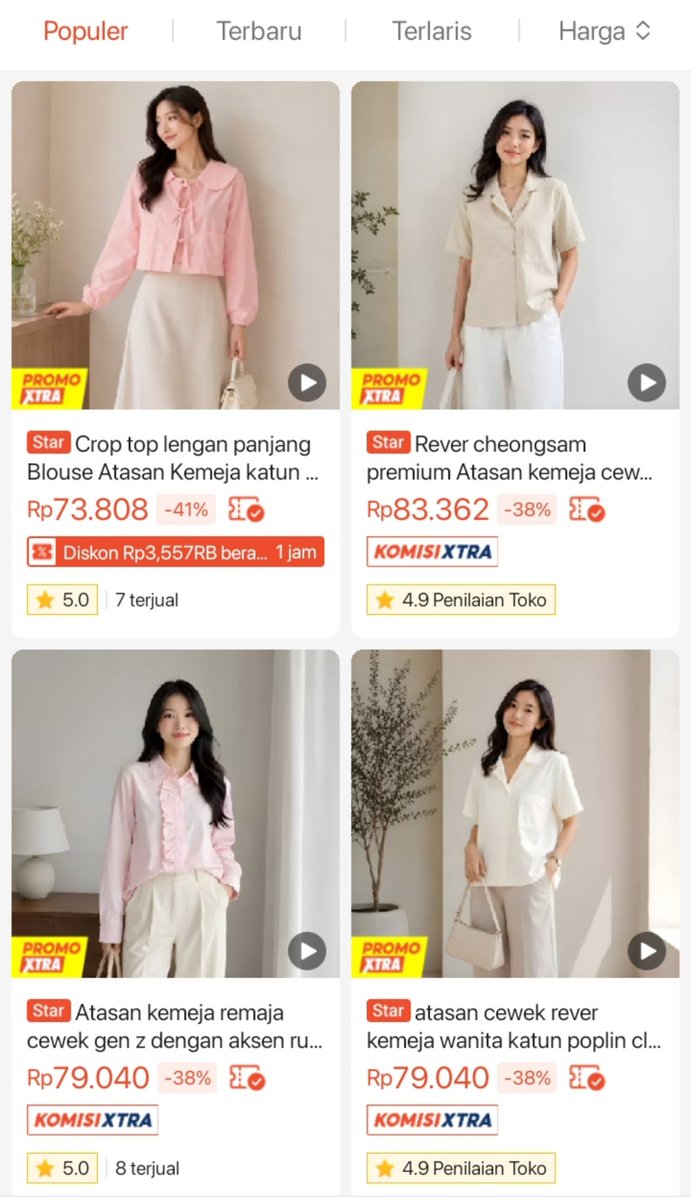 shophiddenstuff's tweet photo. Rekomendasi Atasan Kemeja Katun Wanita Outfit Kantor
.
✨https://t.co/YrWEQKi3ME✨
.
#rekomendasi #atasanwanita #atasan #kemeja #kemejakatun #outfit https://t.co/iCv5oiHoAF