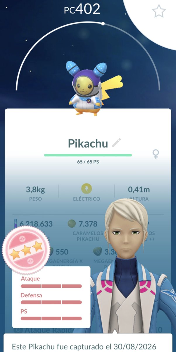 AleNokuro's tweet photo. Que me ha salido con la última misión. Pikachu astronauta te quiero🥹 https://t.co/li4xiQzZY0