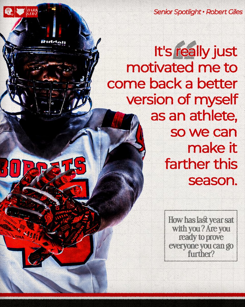 GrandBlancFB's tweet photo. 🐾 𝗦𝗘𝗡𝗜𝗢𝗥 𝗦𝗣𝗢𝗧𝗟𝗜𝗚𝗛𝗧 🐾

Our final senior is a wrecking ball! His name is Robert Giles, and opposing offenses are scared to run into him.

#DARKSIDEREIGNS 🐾🏈 https://t.co/TEIyy81JmS