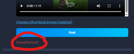MerryJayneLIVE's tweet photo. I can't post a short on PickAx, like I can on X, Twitch, Rumble, YouTube... PickAx says I am "unauthorized" AFTER doing the post. Been like this for weeks. I've kept trying but now I've given up posting there. After my first complaint, it worked about a week &amp; stopped again. ☹️ https://t.co/78qanhSj2r