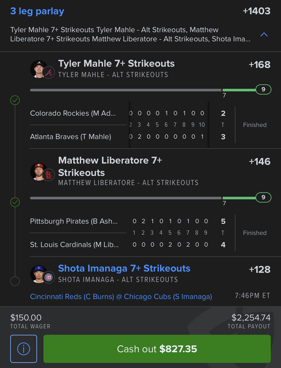 TheSharpBros's tweet photo. All we need is Showta for $6,400 😳

Cashout or Let that thang ride? 👀 https://t.co/CnO8aqXGh4
