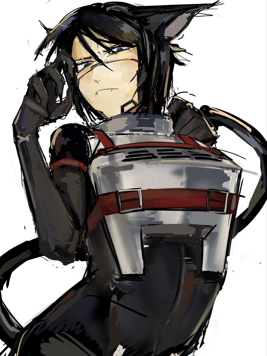 garagesmokers's tweet photo. cat girl storch #signalis https://t.co/ZF31VWNjMy
