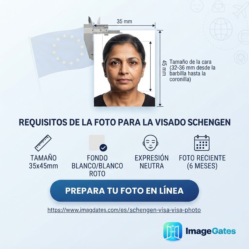 imagegates1's tweet photo. ¿Preparando tu foto para una visa Schengen? 🇪🇺📸
Conoce los requisitos de 35×45 mm, comprueba tu foto y corrige errores comunes con ImageGates.
Disponible en español y 4 idiomas más.
https://t.co/dbjeq2FcZT
#VisaSchengen #FotoVisa #ImageGates https://t.co/ZmTkDT9D5s