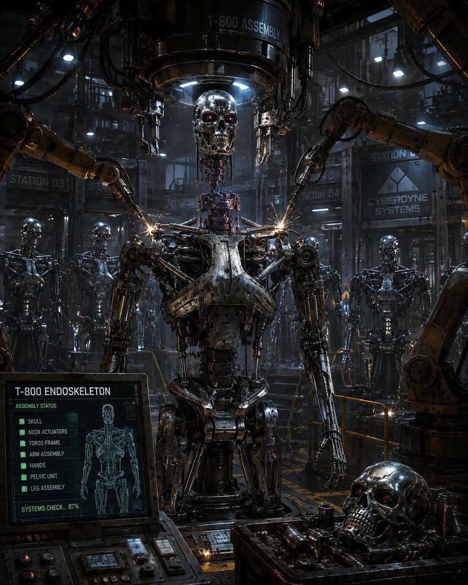 Stunning_world1's tweet photo. T-800 in the repairing station unit. #scifi #CinematicAI #robot #SciFiMovies #RealMadridMálaga #DéporValencia #JoséSerrano #CórdobaGranada #MamixJossGawinInKanchanaburi https://t.co/FW41ozM0j2