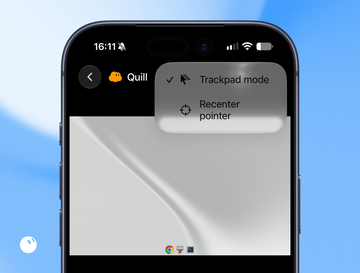 lingxi's tweet photo. @bot iOS pro tip: turn on trackpad mode.

move the cursor like you're on a laptop instead of poking a phone-sized desktop. huge upgrade for anything that needs precision. https://t.co/b5xDrsommF