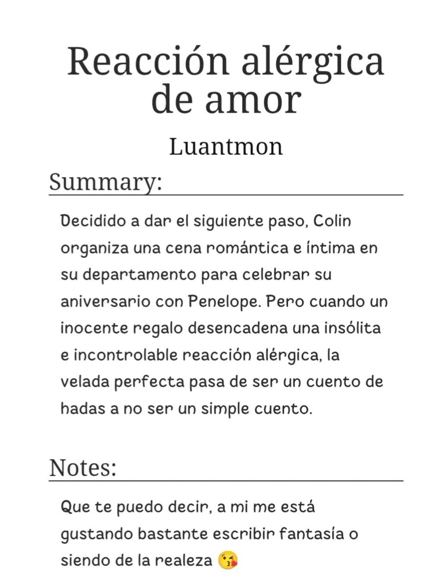Lu_antmon's tweet photo. 🧝🏻‍♀️Reacción alérgica al amor🧚🏻‍♀️

Este es un one - shot del libro "Colin &amp; Penelope: Colección de Historias Cortas" en Wattpad y Ao3 📚 

https://t.co/UMpPFSGzLR

#polin #fanfic #colinbridgerton #penelopefeatherington #bridgerton 

https://t.co/YpW31RgYJa https://t.co/zmvovV2g0T