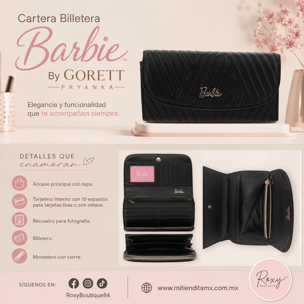 roxyBoutique84's tweet photo. Cartera 👛 De Dama Barbie By Gorett Pryanka
Linda cartera/billetera aquí los datos 👉 https://t.co/rozHh1eLHc
👉 https://t.co/Y6Q29vb7Az
#mitienditamx #roxyboutique84 #bolsosbarbie #barbie #barbiebygorett #gorett #bolsosgorett #otoñoinviernl #bolsosGorett https://t.co/s0YZVoROW9