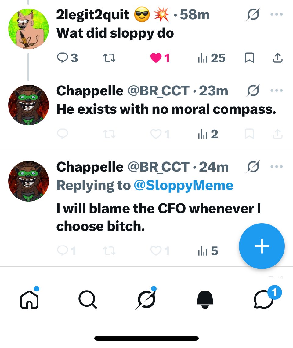 SloppyMeme's tweet photo. When you reach peak blame sloppy you crash out on some random shit #blamesloppy https://t.co/fCPLimcMn4