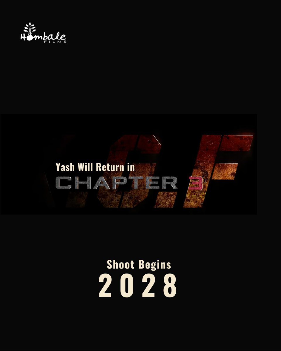 WorldOfKGF's tweet photo. #Yash #KGFChapter3 में वापसी करेंगे।

शूटिंग 2028 में शुरू होगी।

@ThenameisYash @HombaleFilms https://t.co/zAXW7N8Mku