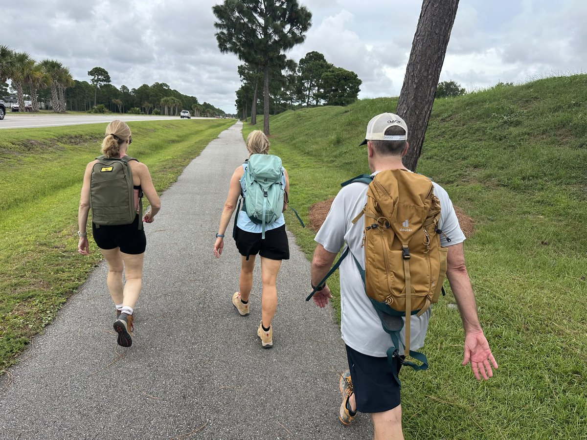 MattRHarris's tweet photo. A Sunday afternoon 9 mile ruck w/ my bride &amp; friends @EdPiotrowski &amp; Cindy in preparation for our upcoming trip to @GlacierNPS next month. #goruck #deuter #mymyrtlebeach #scwx https://t.co/QY16Nmbmup