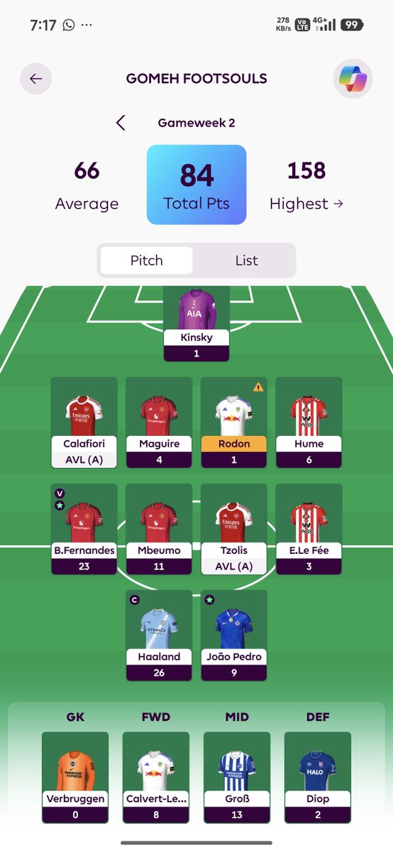 xmxrthor's tweet photo. @FPLMate rip my bench https://t.co/wLTJacl2qu