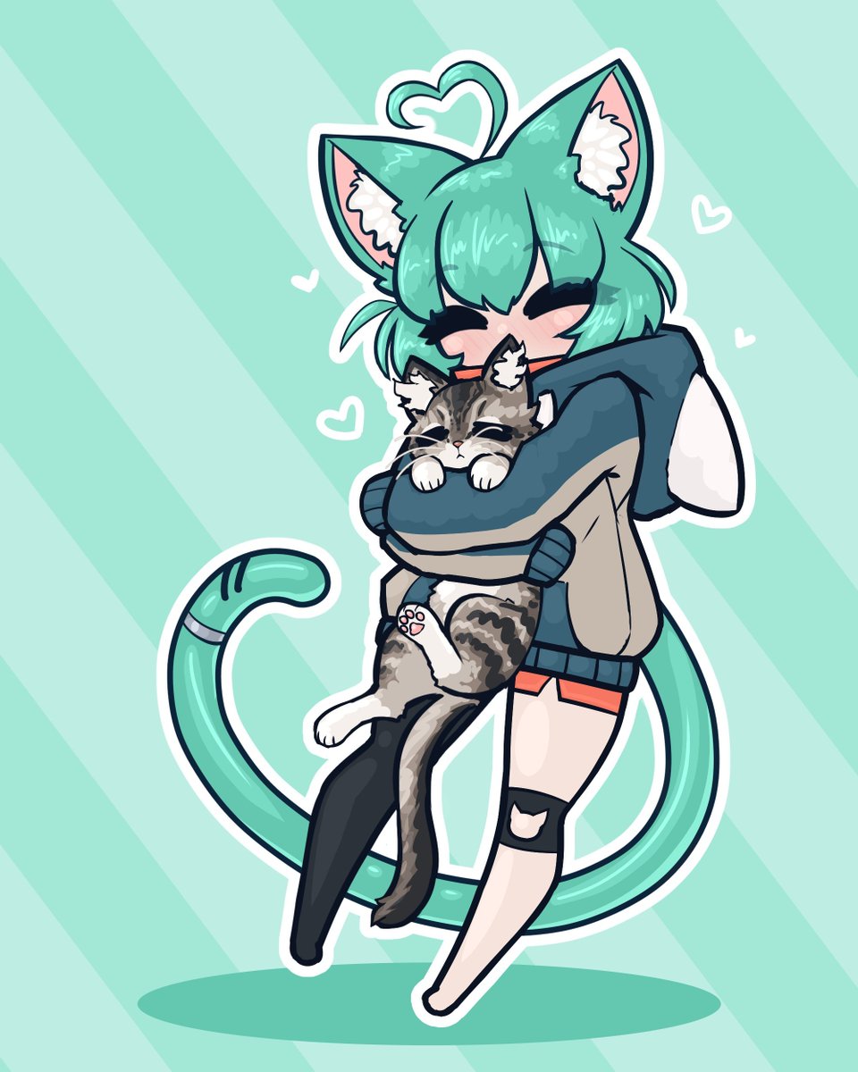 DailyNekomimi's tweet photo. The catgirl of the day is the vtuber girl_dm_! https://t.co/9vtnLhQRZs