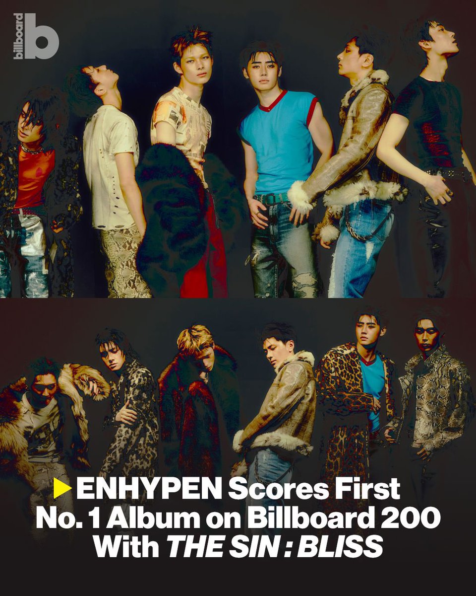 pmvry's tweet photo. เมื่อวานถ้วย grand slam 🏆🏆🏆🏆🏆 
เช้านี้อันดับ 1 billboard 200 🎉🎊✨🔥

THE SIN BLISS 1ST ON BB200
#THE_SIN_BLISS_BB200_DEBUT 
#ENHYPEN_TAKES_1_ON_BB200 
#THE_SIN_BLISS #ENHYPEN @ENHYPEN_members @ENHYPEN https://t.co/ZVblHXIzzx