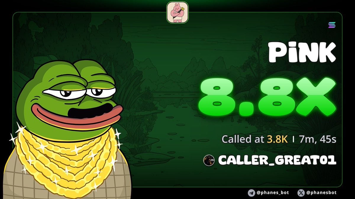 SOLANA_COOKS1's tweet photo. 8.8X form my call on $PINK
CA 

GRRPDwqYr1JgK42p4f6cYKRNEawbUgZCdR7tavZgpump https://t.co/98H6AHHHnk