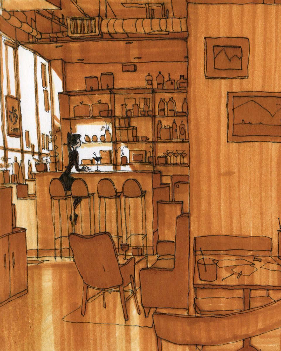 ethanleeart's tweet photo. orange cafes i’ve sketched https://t.co/L0bcR8sYbE