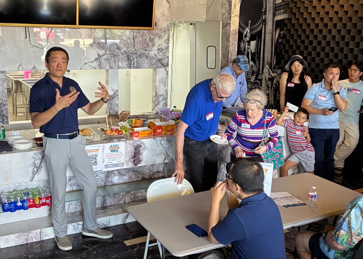 GeneforTexas's tweet photo. Fantastic turnout today for my campaign office opening! Great to see so many friends & supporters from across Southwest Houston!!
And @BobChoate54 was right, even one of his friends made it! We welcome everyone in #HD137, the most diverse district in the #txlege! https://t.co/rlmLOAep8x
