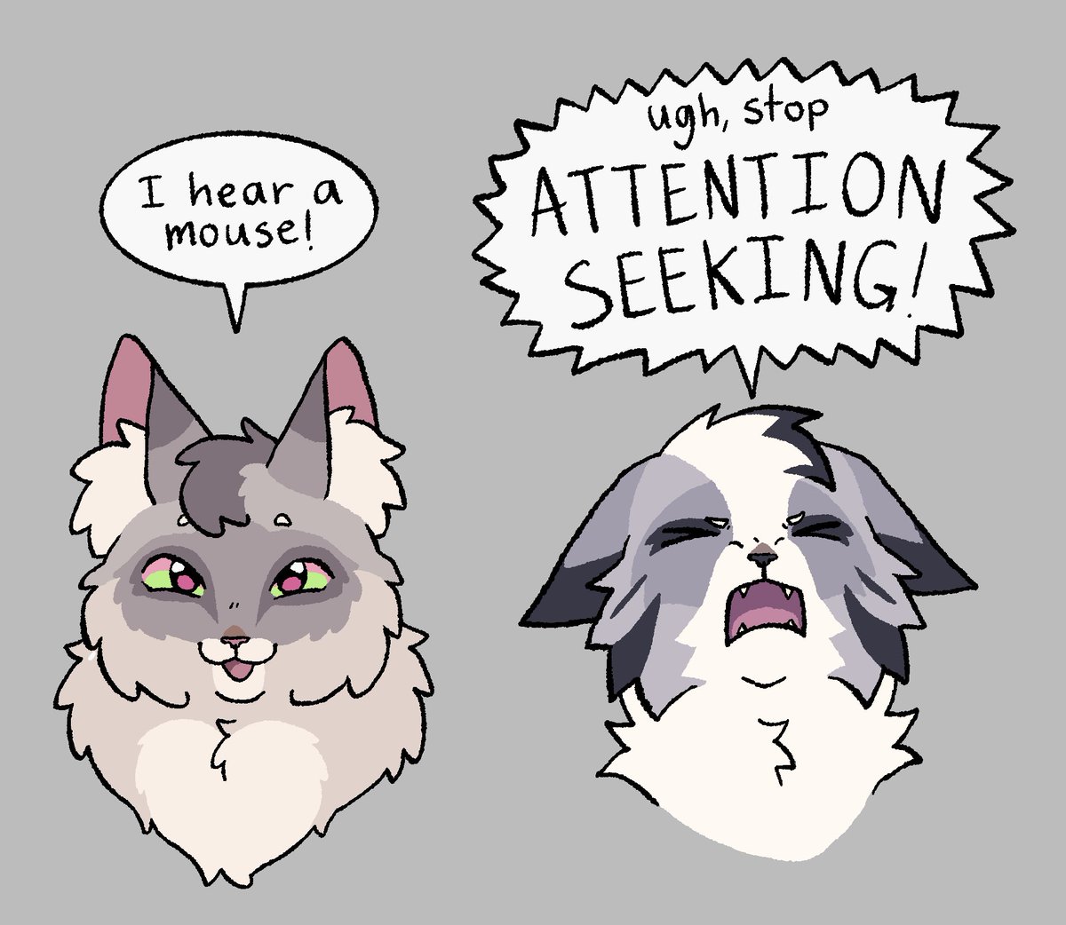 Kittieeepaw's tweet photo. half of oots is just this

#warriorcats https://t.co/4gUuCgYG1Z