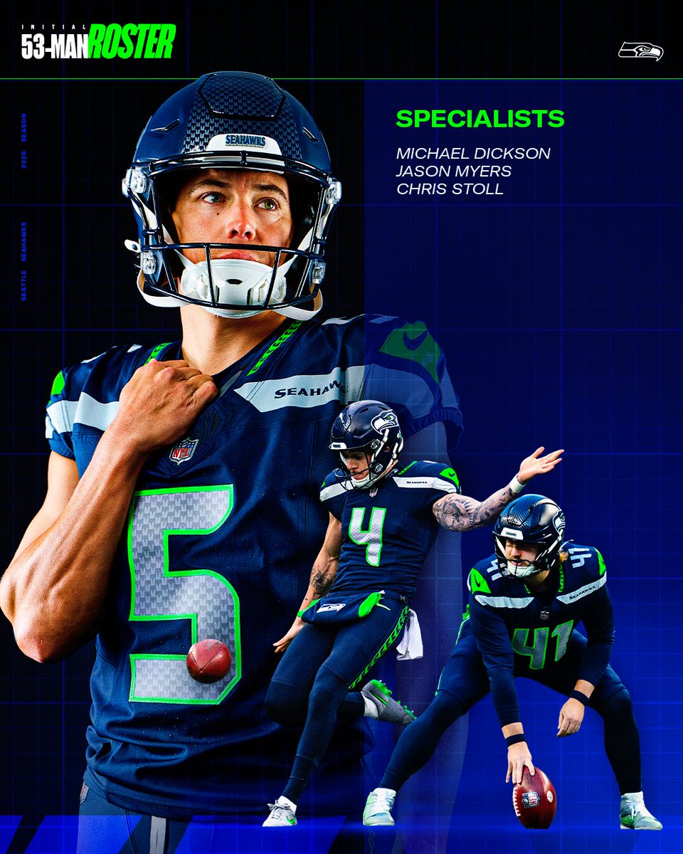 Seahawks's tweet photo. Our initial 53-man roster.

Read more » https://t.co/D3IAeX4lBF https://t.co/wmZ1IrUIfN