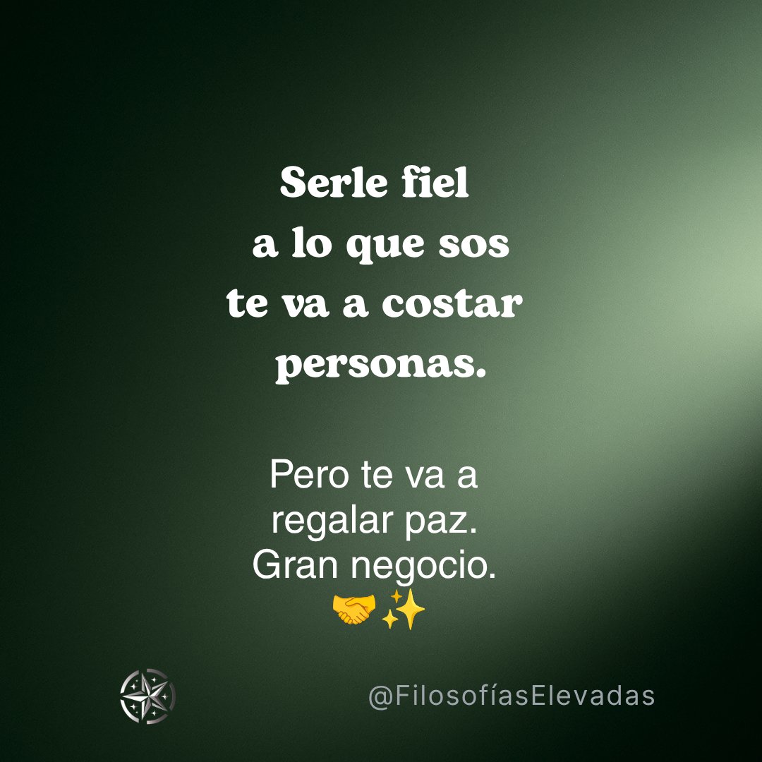 KepCalm_96's tweet photo. Serle fiel a lo que sos te va a costar personas, pero te va a regalar paz. Gran negocio. 🤝✨ https://t.co/dUke36Sh4k