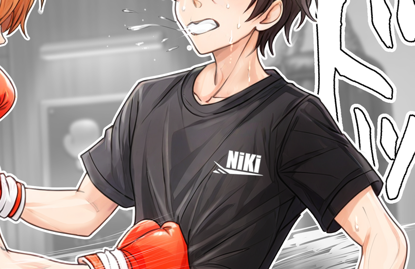 ThalysBL's tweet photo. 🥊 【FANBOX更新しました☆】

・投票の結果【A案】に決定＾＾  

平穏な大学生の仮面を脱いだ親友陽介の、
 冷徹な一撃に沈む真希。  
教育という名の「破壊」が始まる――。☆  

※👇FANBOXへはリプ欄のリンクからどうぞ※  

Maki faces the moment of despair...
Yosuke's cold-blooded gut punch changes everything. 🥊
The "Education" has just begun.

Check the Link in the REPLIES below! 👇✨

#maleboxing
#ryona