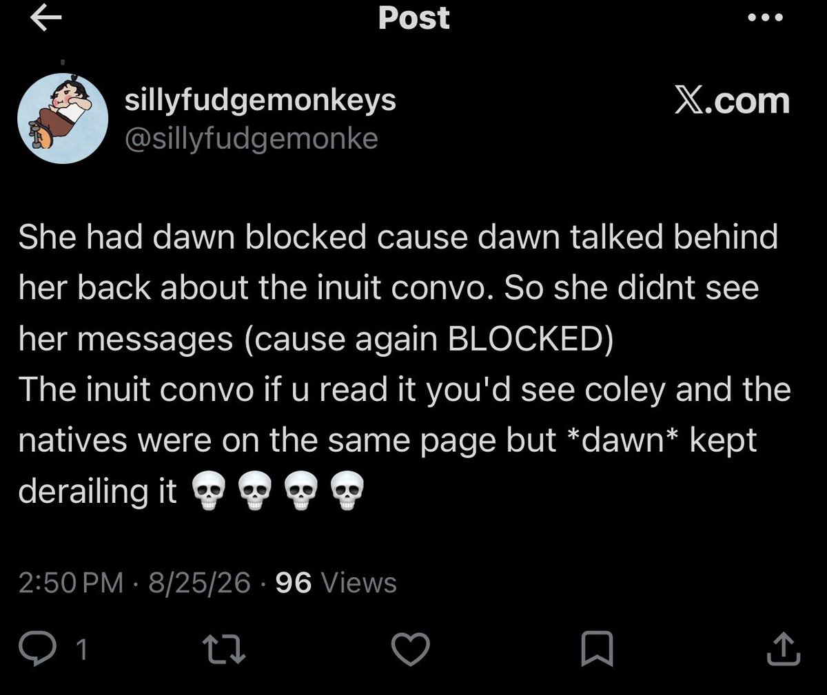 racerkuvira's tweet photo. “coley and the natives”

can you like atleast be respectful and use the right term while defending your friend cus its not really not really looking good for any of yall https://t.co/ndYjb7P8gm
