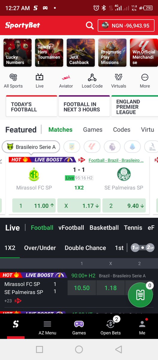 ObiJayDaboss's tweet photo. @SportyLuke7 Why are they showing am owing them 96k.... Weh i won 299k...why https://t.co/FDMJRMcPOG