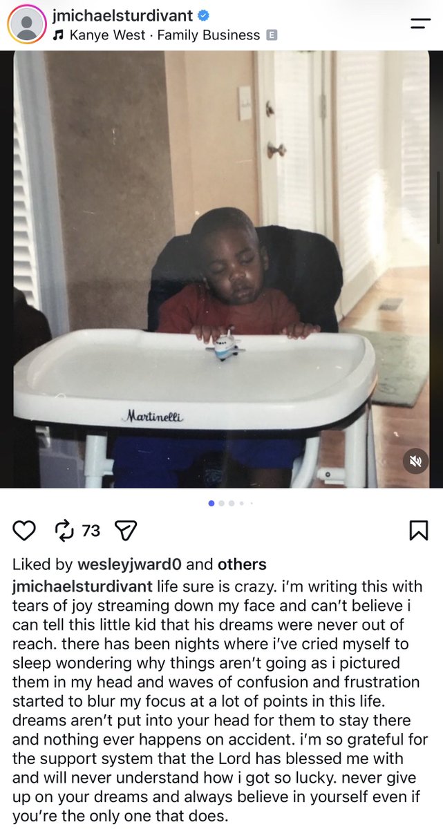 MLFootball's tweet photo. POWERFUL: #Packers WR J. Michael Sturdivant shared an emotional message on Instagram after making the 53-man roster.

“I’m writing this with tears of joy streaming down my face and can’t believe I can tell this little kid that his dreams were never out of reach.”

Special.

❤️ https://t.co/kSiHRPr8Ll