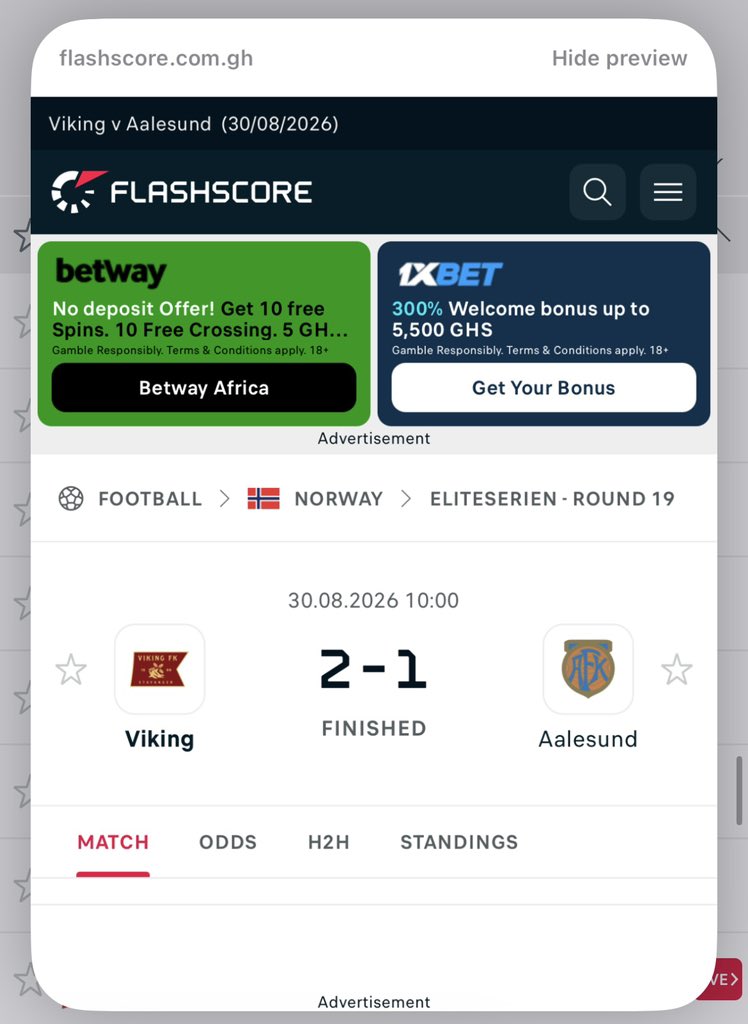 LifeOnDeStreet's tweet photo. @BoyeKweku @sportybetgh My slip too same https://t.co/6w69mW9jB3