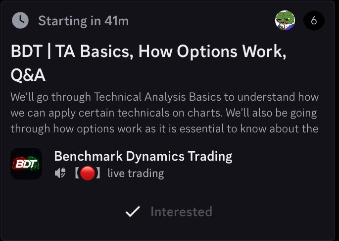 RealBubblesX's tweet photo. Today at 5:15pm PST / 8:15pm EST we’ll be hosting an in-depth lesson on Technical Analysis Basics &amp; How Options Work. 

This is FREE for everyone to tune into &amp; will be a GREAT learning opportunity no matter your level of experience. 

$SPY $QQQ https://t.co/Tvrs9hhHak