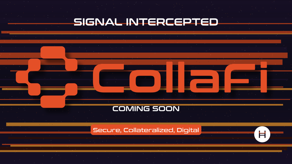 collafinance's tweet photo. Something is coming to @hedera 👀

Follow, and stay close, what we're building here is going to change how you think about your NFTs.

Secure. Collateralized. Digital. https://t.co/OYXkbM2KGA