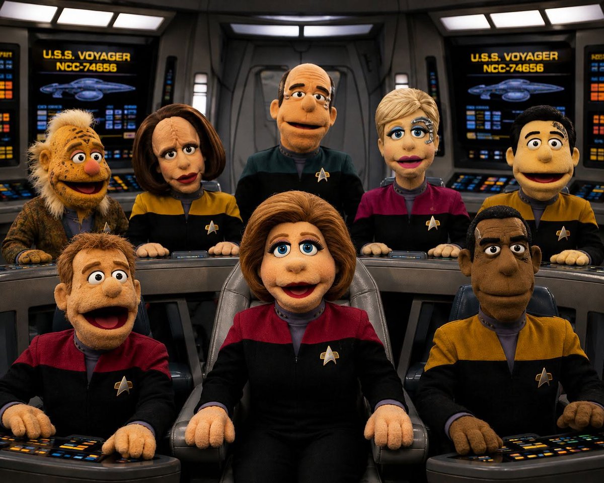 jondelarroz's tweet photo. No matter how it gets framed, Star Trek puppets is always a bad idea. https://t.co/ceBOudju1S