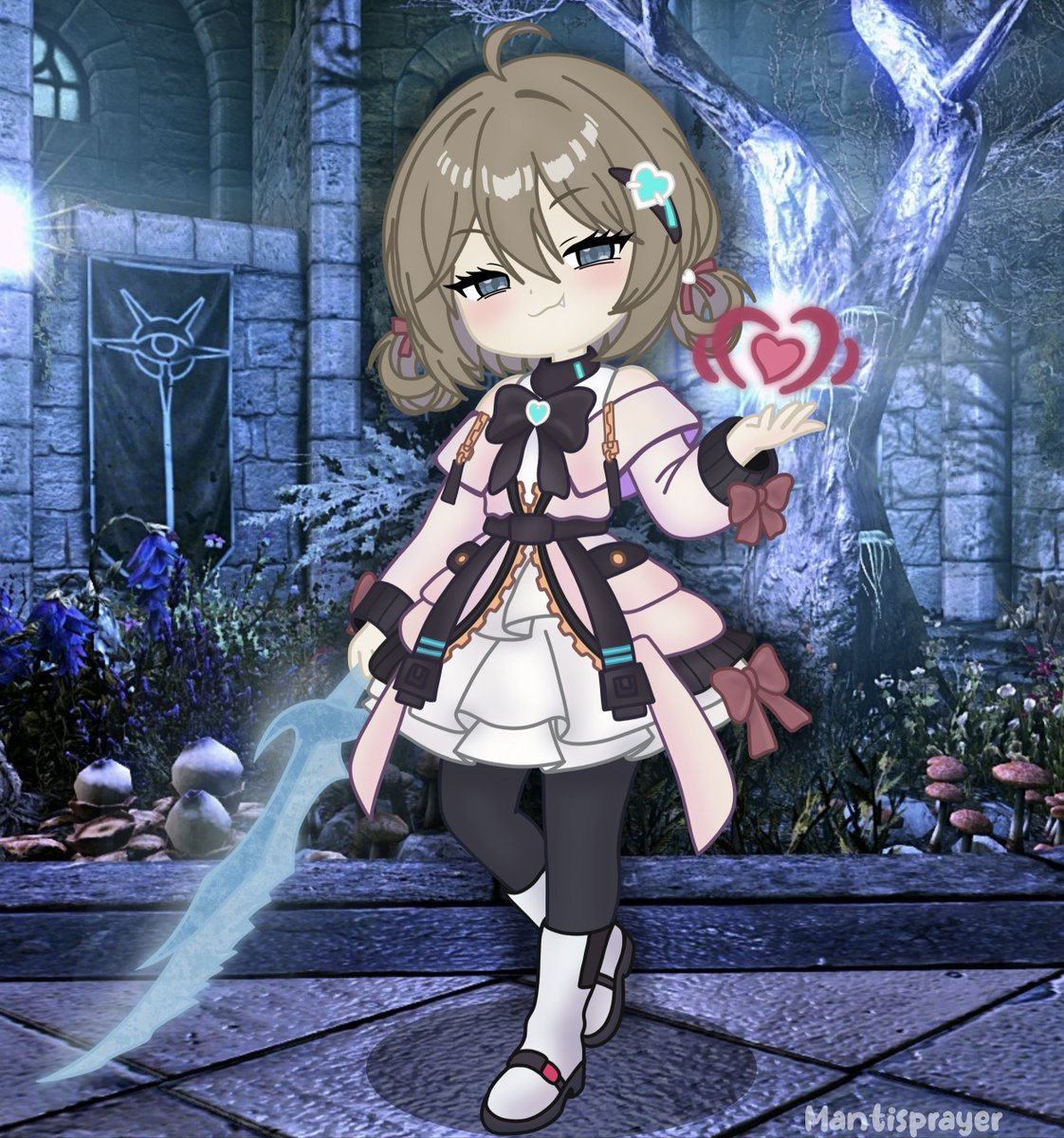 Mantisprayer22's tweet photo. Cyber Arch-mage Vampire Princess Neuro 💜 💜 💜 
#heartheartart #Neurosama https://t.co/5jersiHUMK