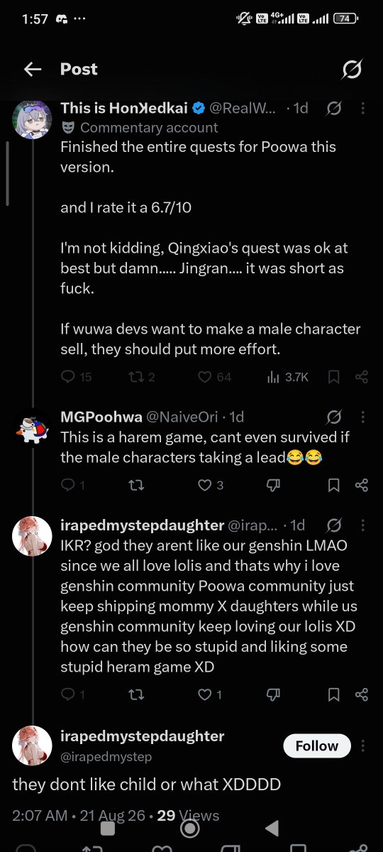 AemeathInnit's tweet photo. @Ryusei25321933 yeah bro ik 😭 btw this is the type of account that followed him...😭 https://t.co/jyxprEImuK