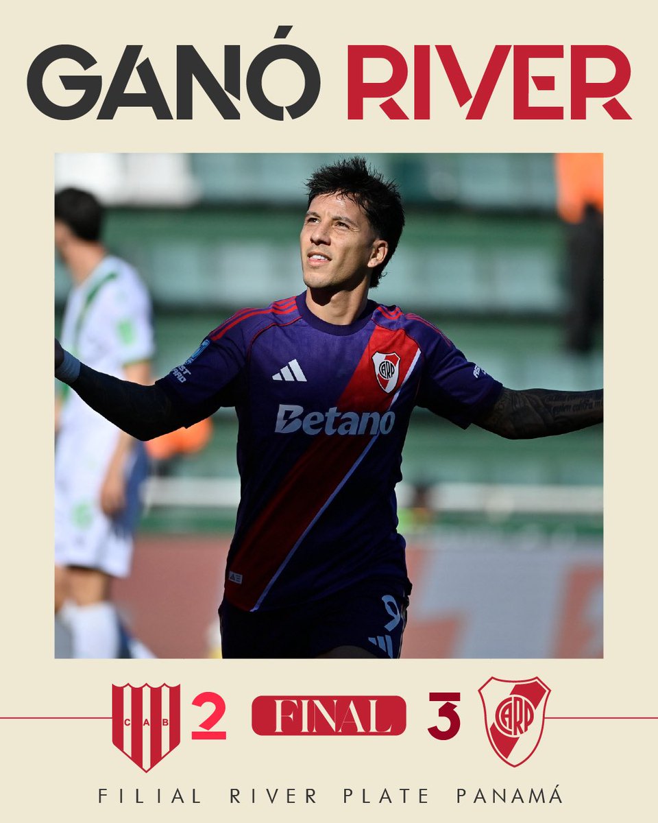 FilialRiverPa's tweet photo. ¡Ganamos de visita en el sur!

Buen primer partido del equipo del León.

#VamosRiver⚪️🔴⚪️ https://t.co/xfVh6abo1q