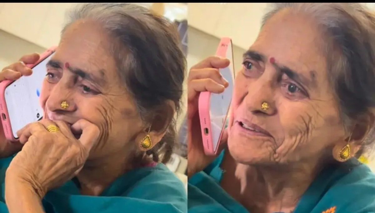 AP_NEWS_NETWORK's tweet photo. नानी ने CHAT GPT से विदेशी बहू समझ के की बात। 

नानी की chat gpt से मासूम बात ने सोशल मीडिया यूजर्स को मुस्कराते का मौका दें दिया।

नानी का वीडियो वायरल हो गया, नानी बहू से पूछती है कब शादी करोगी अभिषेक शादी नहीं कर रहा है। 😁 https://t.co/xDnK0wOkc2