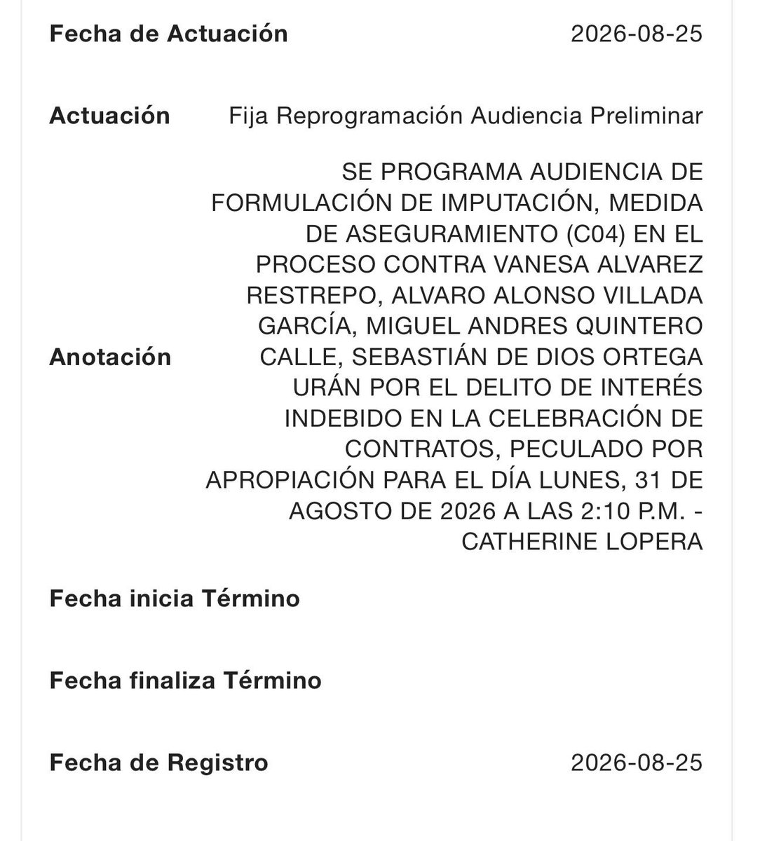 simonmolinag's tweet photo. #ATENCION 🚨
Mañana 2:10 p.m. audiencia de imputación y medida de aseguramiento contra el hermano de Daniel Quintero por todo lo que se robaron en Medellín. 
Cargos: interés indebido en la celebración de contratos y peculado por apropiación.
Seis contratos del Área Metropolitana con Bomberos de Itagüí por más de $18 mil millones. Desfalco de $2.500 millones. Comisiones que superan los $3.200 millones.