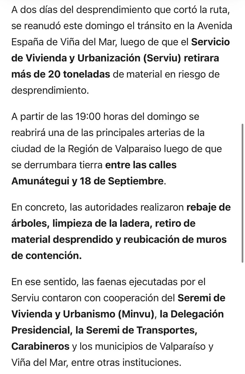 MinistroPoduje's tweet photo. Gracias a equipo Serviu Valparaiso por rápida acción desde que vimos este tema en terreno.

Ahora estamos trabajando en la solución definitiva. Pronto noticias.

https://t.co/dFg1jPH9Ow https://t.co/onQchrMNSF