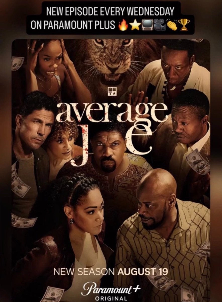 deonantho's tweet photo. An all new episode of AVERAGE JOE OUT NOW ON Paramount+ TAP IN AND SPREAD THE WORD PLEASE. https://t.co/dGg9Qnupz9