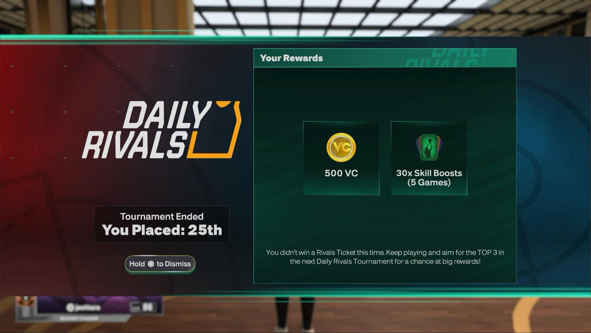 Jesttara's tweet photo. Placed 25th in #2K27 daily rivals! https://t.co/MpEdjdjSg6