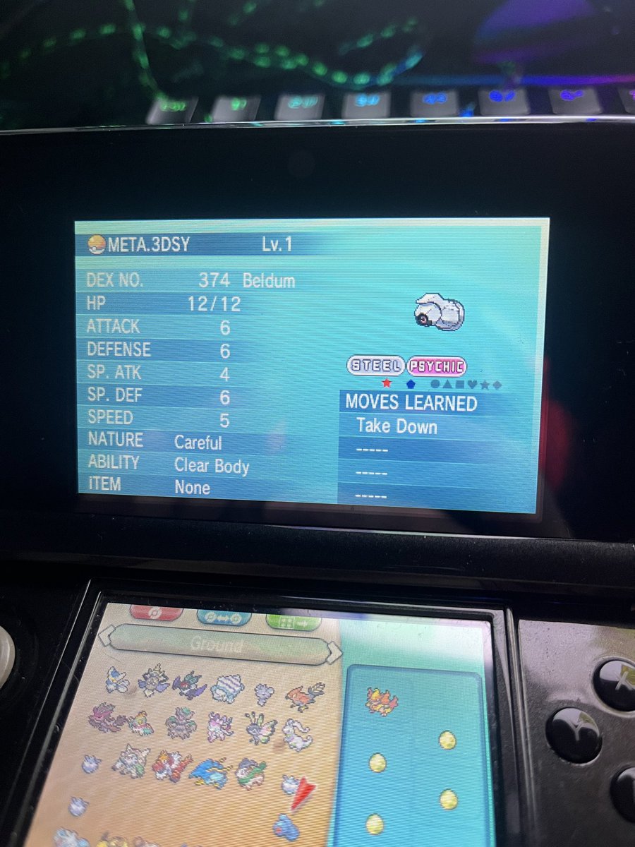 54_Nova's tweet photo. Making this a thread for all of my Pokemon highlights for the next 6 months. First entry on the list. Shiny Beldum Pokemon Y Madusa Method https://t.co/jjg5k1gK0N
