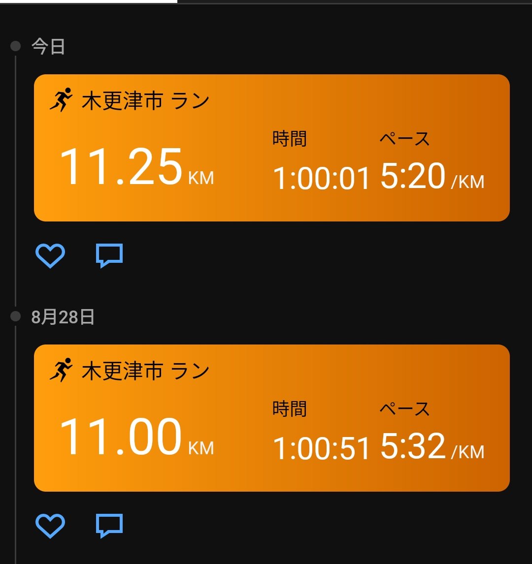 kimitsucat's tweet photo. 8月最後は60分シャワージョグ。
月間150km近く走ったのはおよそ6年ぶり、夏場にこれだけ走り込んだのはGarminにログが残っているここ10年ほどでは初めて笑
相変わらず速い動きは怖くてできないが、来月も低負荷練を継続する。
#ランニング https://t.co/9Rr37taaIs