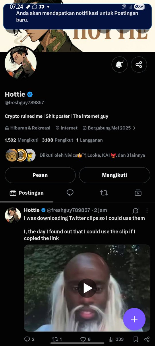NitroXEdge's tweet photo. @Steezehuman @freshguy789857 @KoaWeb3 Done follow with notis on🔔
Manifesting for a win from you🙇😊

0xE2a495a3878cd250d008e5fc788694E76C69a65d https://t.co/wHXZfU6ZMG