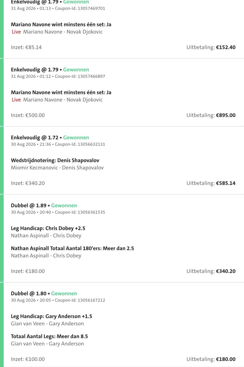 RSPickss's tweet photo. €100 > €1000 ladder ✅😮‍💨

#toto #711 #gokken #bet365 https://t.co/lhBzBU5TW2