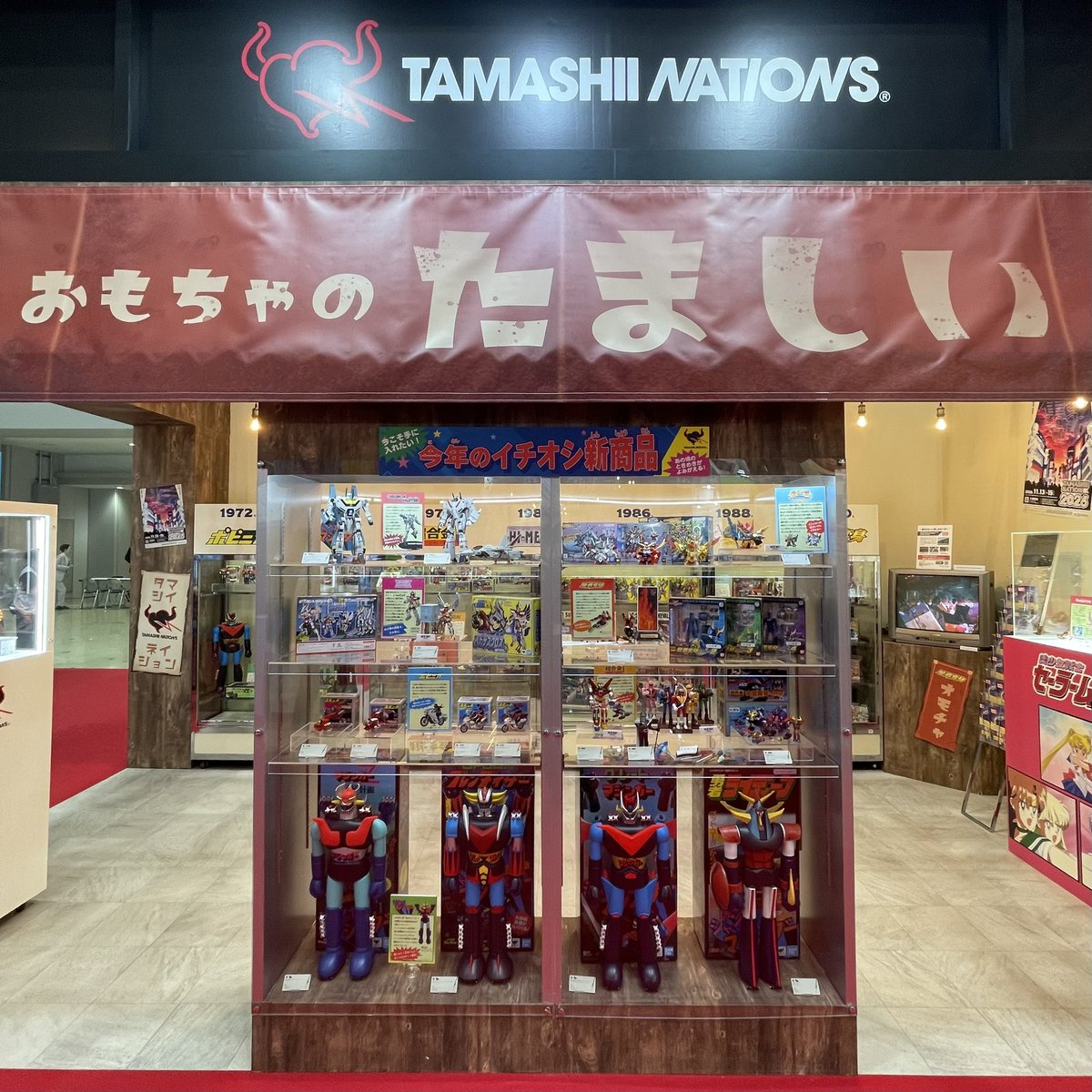 takfzy's tweet photo. #東京おもちゃショー2026 備忘録
TAMASHII NATIONSの“復活”コーナー

最近この辺に力入れてるんだなぁと認識して
いたけど、懐かしさだけでなく逆に新しいと
ターゲット層が拡がると面白いなぁと思ったり。
過去の資産は大事ですね、本当に。 https://t.co/4zi7MvRFUF
