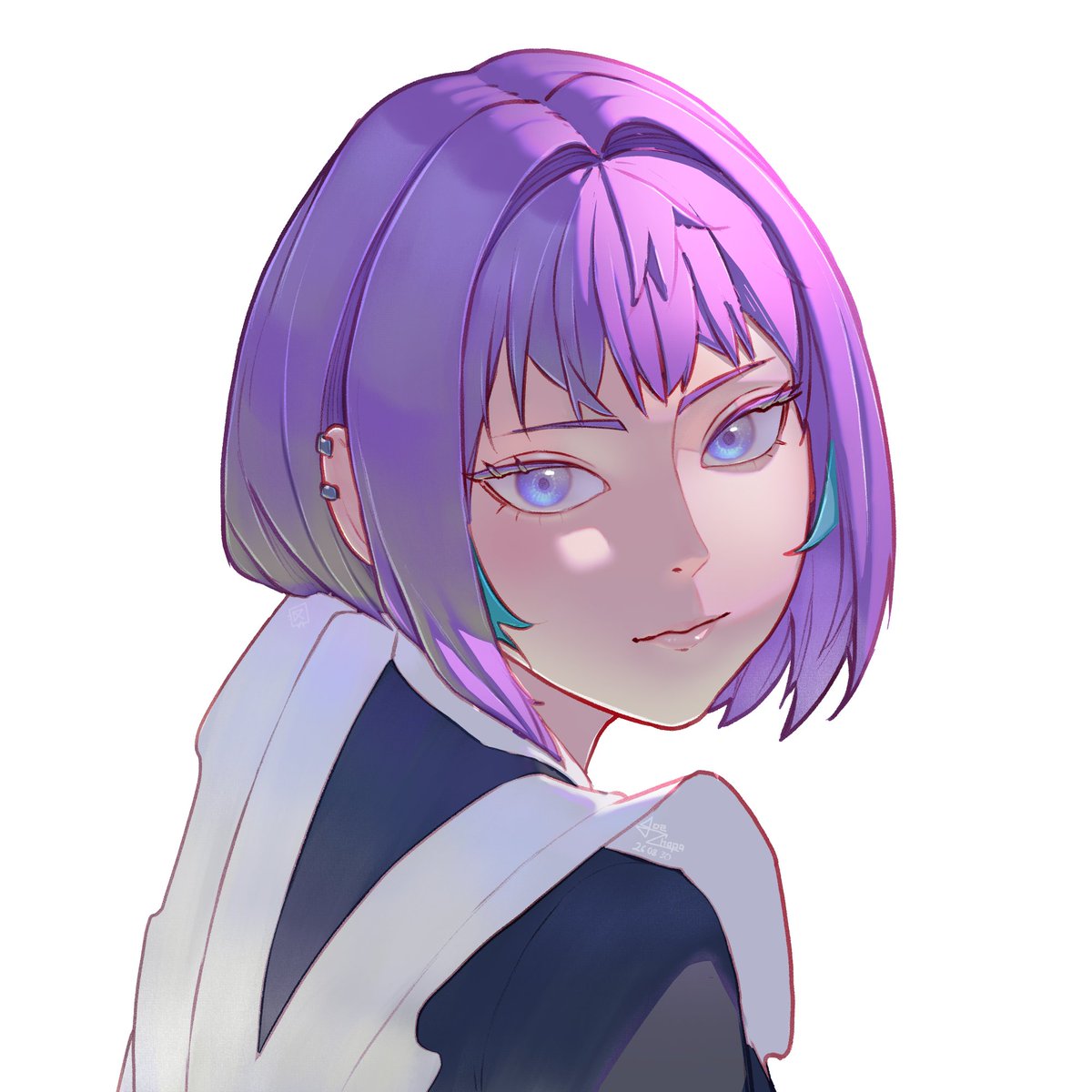 JoeChapaArt's tweet photo. Brother, I drew something so bad this week that I completely lost all faith in my abilities. I was severely lethargic and pessimistic. I stopped drawing because of it. That was scary.

Anyways, my OC Rio. She's a maid. Yep. #characterdesign #digitalart #anime https://t.co/QhakGV5dP8