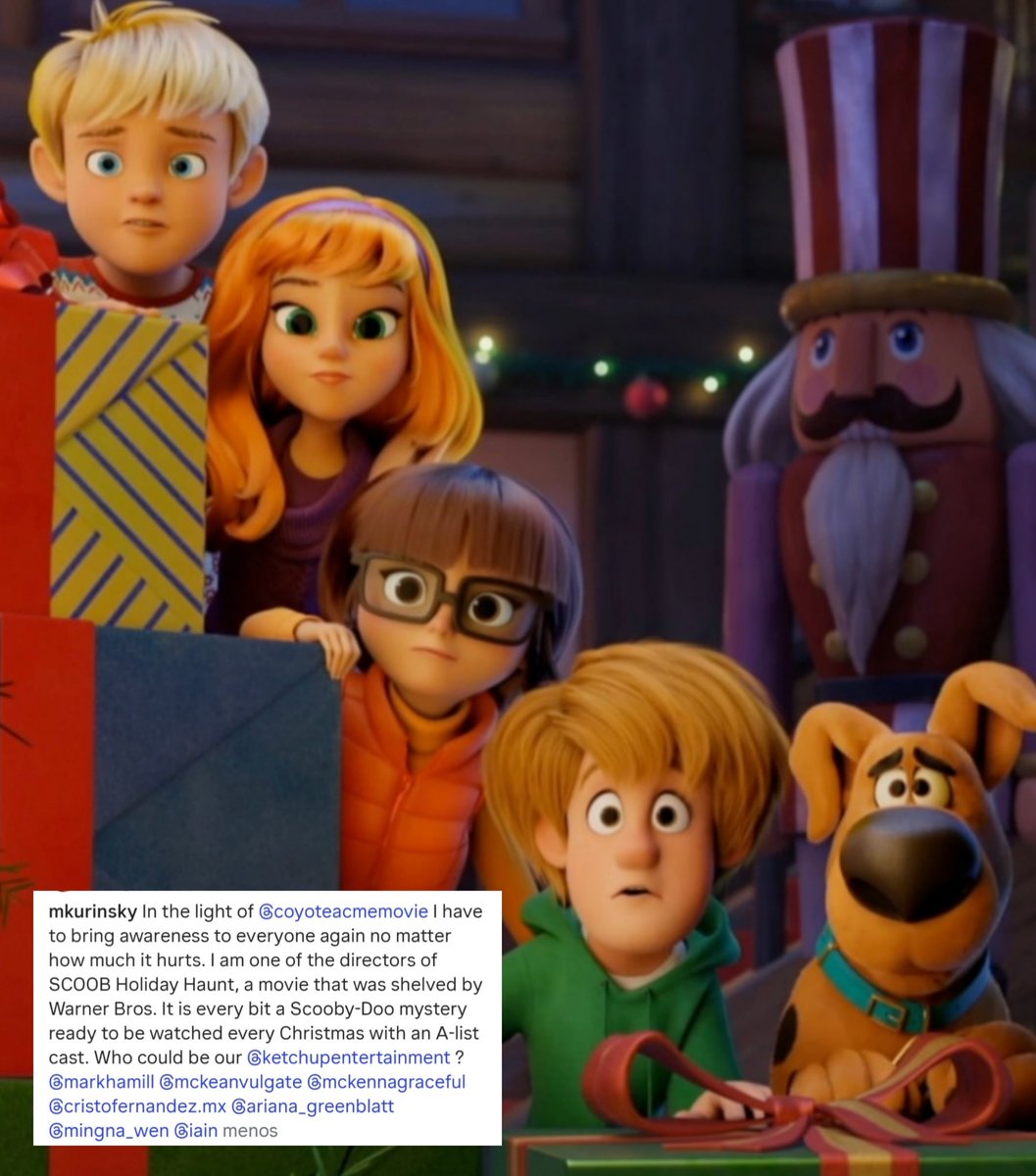 CartoonsOTMoon's tweet photo. Tras el estreno de COYOTE VS. ACME, dos artistas piden ayuda para salvar sus películas que Warner canceló:

• Bye Bye Bunny: Un musical de los Looney Tunes sobre el merecido retiro de Bugs Bunny. 

• SCOOB Holiday Haunt: Una película de Scooby-Doo que ya estaba terminada. https://t.co/WkmGqkQ8PU