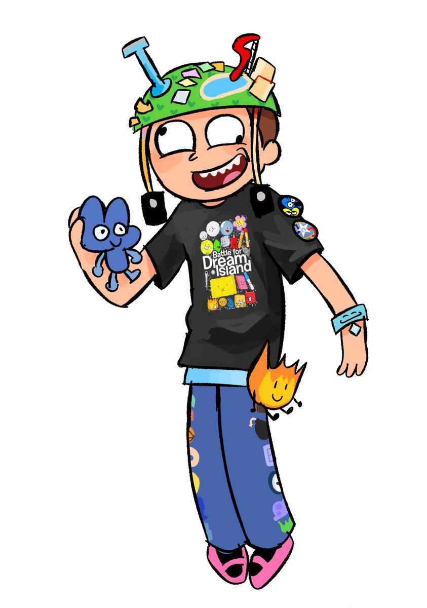 Mrbluescreen's tweet photo. Morty as a BFDI fan https://t.co/S81p0YVewE