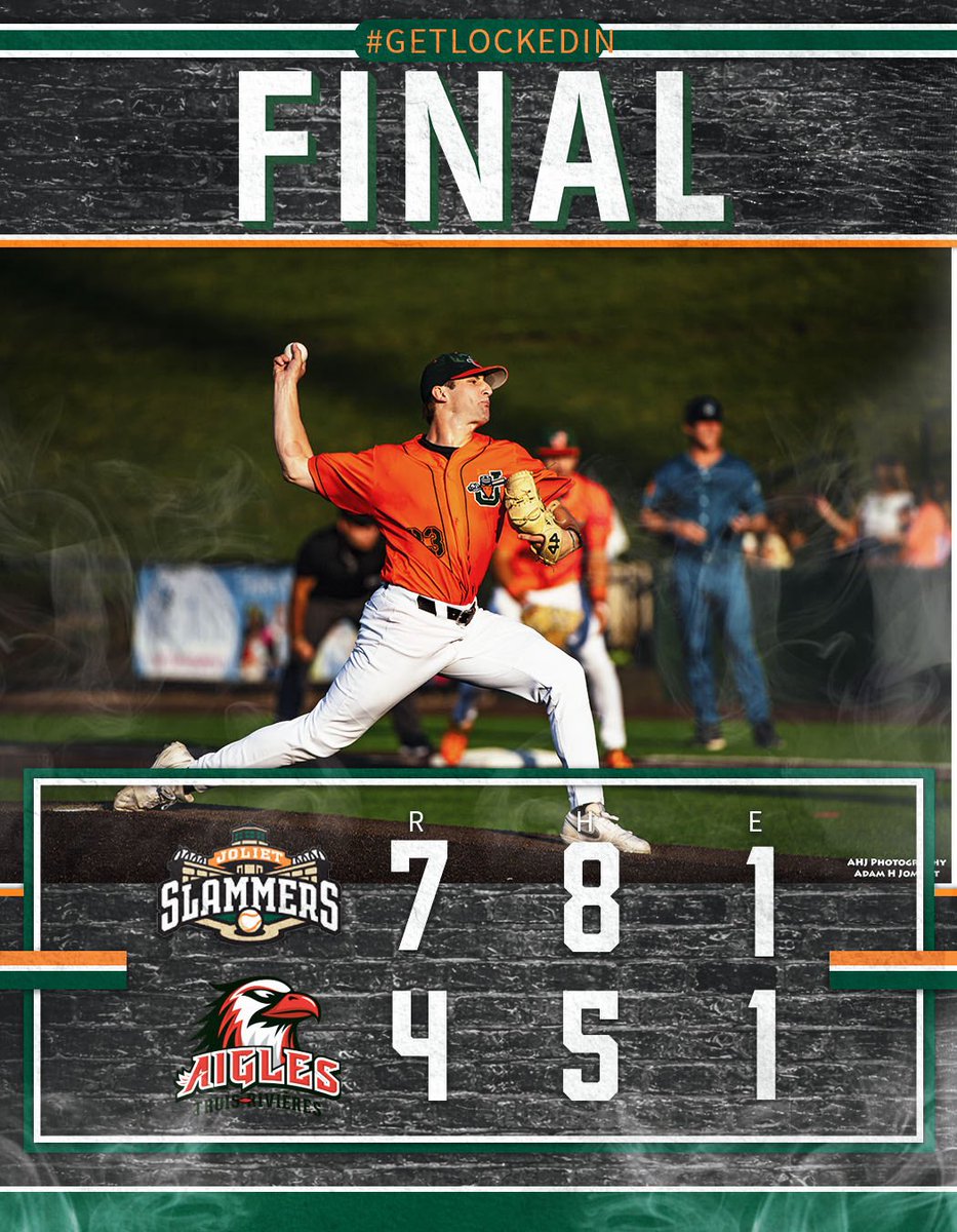 JolietSlammers's tweet photo. Ben Vitas with 6 perfect innings. Thats a Portillo’s Slammers WIN!
See you in Joliet SlamFam
#GetLockedIn🔒 https://t.co/r6MvV7olsQ