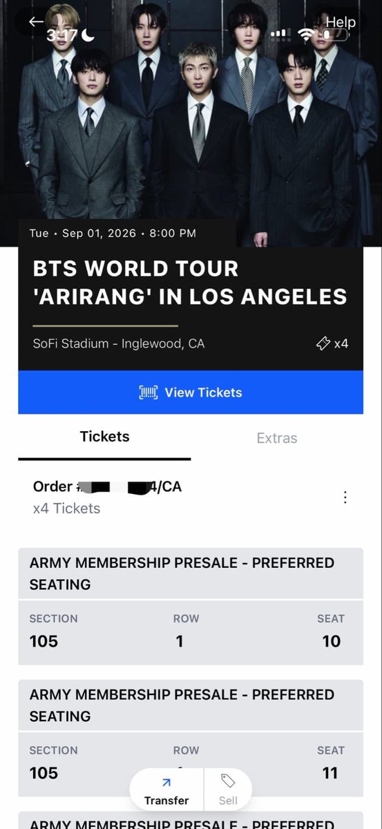 lisa230275's tweet photo. 🎫 WTS BTS Inglewood, CA
4 tickets — D1, D3, D4
💵 $225 each, open to offers
🎟️ Ticketmaster transfer
📩 DM if interested!

#BTS #BTSARMY #BTSConcert #BTSLA #BTSInglewood #BTSWorldTour #WTS #TicketSale #ConcertTickets #Ticketmaster https://t.co/ubTl4o9JvZ