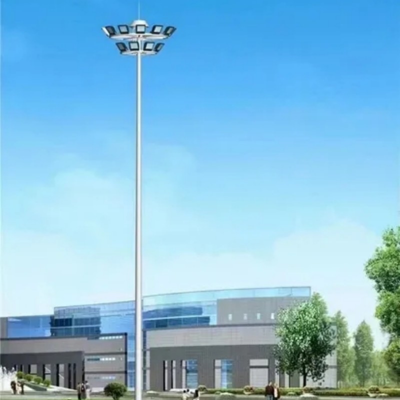 XuHoward3's tweet photo. High‑mast light delivers bright, wide‑area illumination for plazas, ports and highways, durable and energy‑saving for long‑term outdoor use. https://t.co/rV3uIk2VxQ